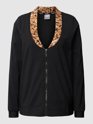 Sweatjacke mit V-Ausschnitt Modell 'Safari' Shop The Look MANNEQUINE