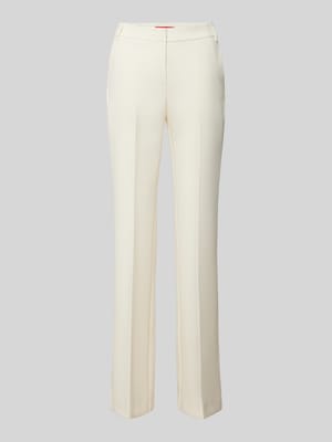 Straight leg pantalon met persplooien, model 'REIMS' Shop The Look MANNEQUINE