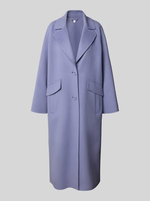 Płaszcz wełniany o szerokim kroju z podwójną listwą guzikową Shop The Look MANNEQUINE