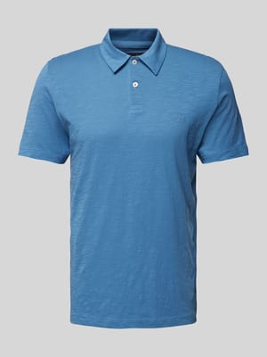 Koszulka polo o kroju shaped fit z wyhaftowanym logo Shop The Look MANNEQUINE