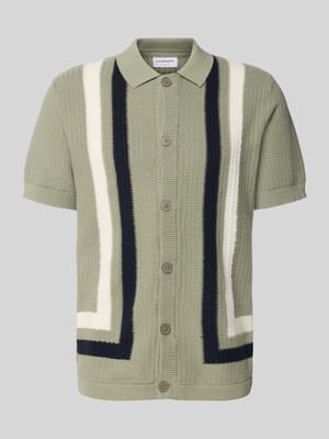 Cardigan mit Kentkragen und Knopfleiste Shop The Look MANNEQUINE