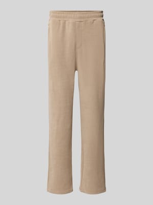 Wide Fit Sweatpants mit Label-Detail Modell 'Mezzano' Shop The Look MANNEQUINE