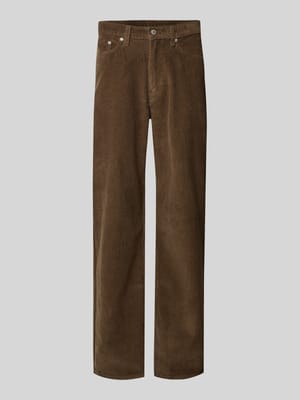 Straight fit corduroy broek in 5-pocketmodel, model '565' Shop The Look MANNEQUINE