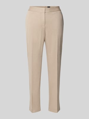 Spodnie wąskie o kroju regular fit z mieszanki wiskozy model ‘Tapria-Crop4’ Shop The Look MANNEQUINE