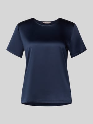 Regular Fit Blusenshirt mit Rundhalsausschnitt Shop The Look MANNEQUINE