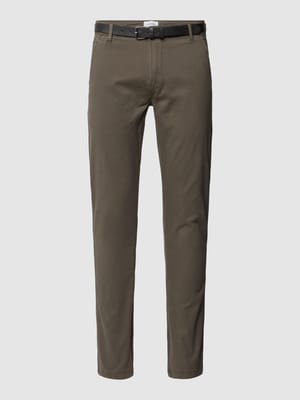 Classic fit chino met achterzakken Shop The Look MANNEQUINE