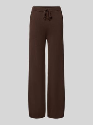 Regular fit wijde broek van puur kasjmier Shop The Look MANNEQUINE