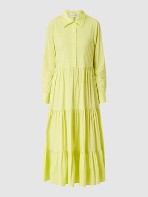 Midikleid mit Volantsaum Shop The Look MANNEQUINE