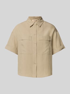 Regular Fit Bluse aus Lyocell-Leinen-Mix Modell 'Havannah Alexis' Shop The Look MANNEQUINE