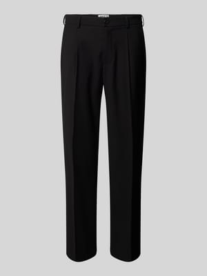 Straight leg broek met bandplooien Shop The Look MANNEQUINE