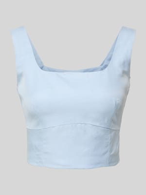 Top bluzkowy o kroju slim fit z prostokątnym dekoltem model ‘Majella’ Shop The Look MANNEQUINE