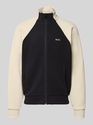 Regular Fit Sweatjacke aus Baumwoll-Mix Shop The Look MANNEQUINE