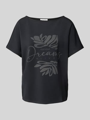 T-Shirt mit Rundhalsausschnitt Shop The Look MANNEQUINE