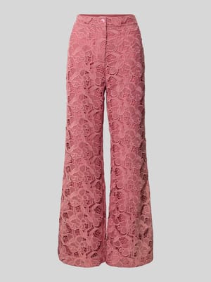 Stoffhose aus Spitze mit Eingrifftaschen Shop The Look MANNEQUINE