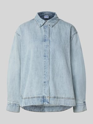 Regular Fit Jeansbluse aus reiner Baumwolle Modell 'GEGGO' Shop The Look MANNEQUINE