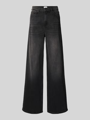 Jeansy z krojem wide fit w fasonie 5-kieszeniowym model 'Luise' Shop The Look MANNEQUINE
