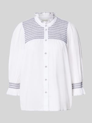 Bluzka z długim rękawem o kroju relaxed fit z czystej bawełny Shop The Look MANNEQUINE