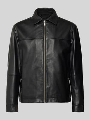 Regular Fit Lederjacke aus reinem Schafsleder Modell 'JOBAN1' Shop The Look MANNEQUINE