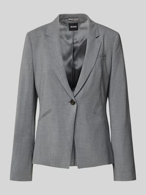 Regular Fit Kurzblazer aus Schurwolle Shop The Look MANNEQUINE