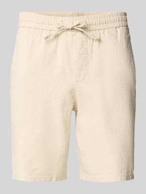 Regular Fit Shorts aus Baumwoll-Leinen-Mix Modell 'LINUS' Shop The Look MANNEQUINE
