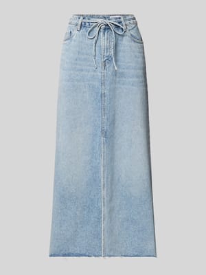 Midi-Jeansrock aus Baumwoll-Mix Modell 'WIEN' Shop The Look MANNEQUINE