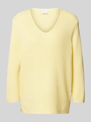 Strickpullover mit V-Ausschnitt Shop The Look MANNEQUINE