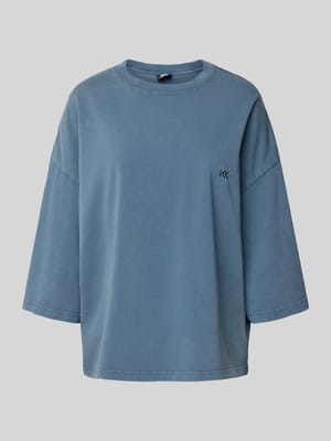 Oversized T-Shirt mit Label-Detail Shop The Look MANNEQUINE