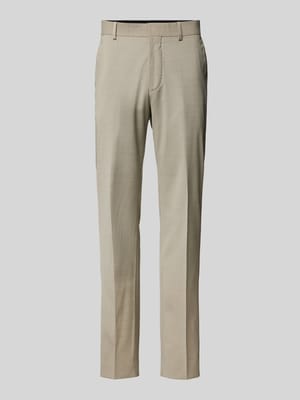Spodnie z zakładkami w pasie z dodatkiem wełny lana model ‘TENUTAS’ Shop The Look MANNEQUINE