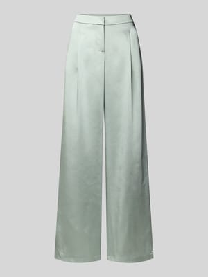 Cocktailhose aus Satin mit weitem Bein Shop The Look MANNEQUINE