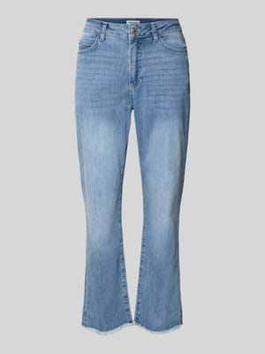 korte jeans met franjes Shop The Look MANNEQUINE