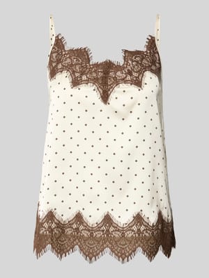 Pyjama-Oberteil mit Spitzenbesatz Shop The Look MANNEQUINE