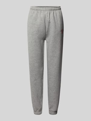 Regular Fit Sweatpants mit Label-Stitching Modell 'Maxime' Shop The Look MANNEQUINE