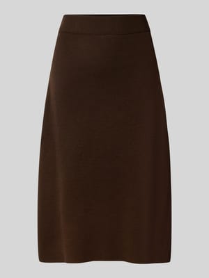 Knielanger Rock aus Viskose-Mix Shop The Look MANNEQUINE