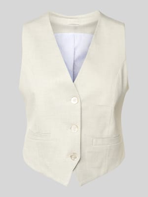 Gilet van viscose met V-hals Shop The Look MANNEQUINE