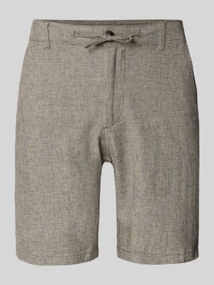 Regular Fit Chinoshorts aus Baumwoll-Leinen-Mix Modell 'BRODY' Shop The Look MANNEQUINE