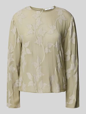 Regular Fit Bluse mit Rundhalsausschnitt Modell 'SAMADDA' Shop The Look MANNEQUINE