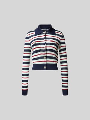 Bluse in Strick-Optik Shop The Look MANNEQUINE