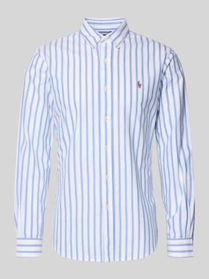 Slim Fit Freizeithemd aus reiner Baumwolle Modell 'SLBDPPCS' Shop The Look MANNEQUINE