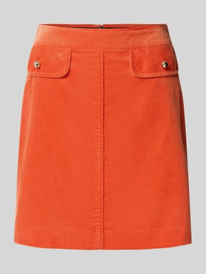 Minirock aus Cord mit Pattentaschen Shop The Look MANNEQUINE