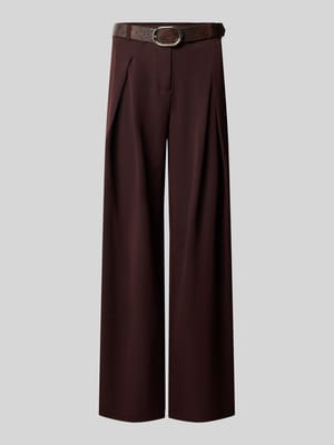 wide fit broek met viscose Shop The Look MANNEQUINE