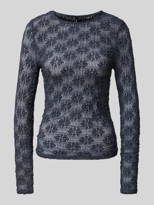 Slim Fit Langarmshirt aus Baumwoll-Mix Modell 'LOLA' Shop The Look MANNEQUINE