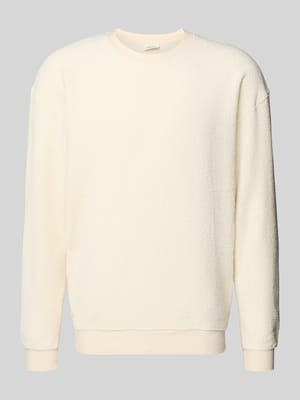 Bluza z prążkowanymi wykończeniami model ‘BOBYPARK’ Shop The Look MANNEQUINE