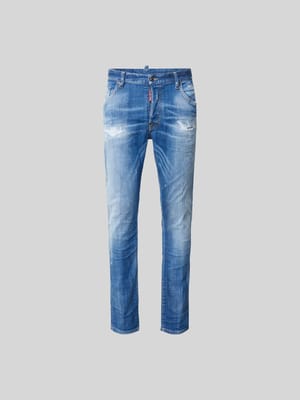 Slim Fit Jeans im Destroyed-Look Shop The Look MANNEQUINE