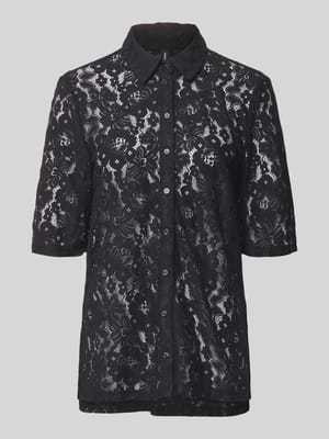 Regular Fit Bluse aus Baumwoll-Mix Modell 'HONEY' Shop The Look MANNEQUINE
