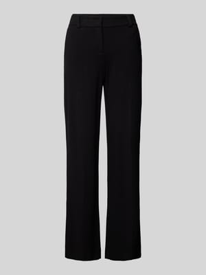 Regular fit stoffen broek met structuurmotief Shop The Look MANNEQUINE