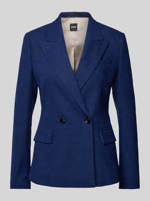 Blazer van wolmix met klepzakken Shop The Look MANNEQUINE