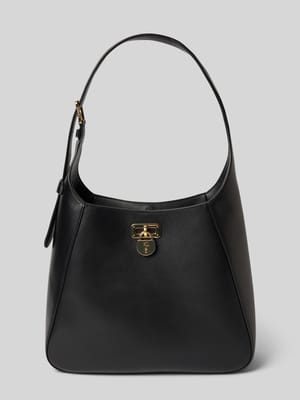 Lederhandtasche mit Label-Anhänger Modell 'TANNER' Shop The Look MANNEQUINE