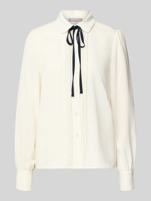 Regular Fit Bluse mit Bubikragen Shop The Look MANNEQUINE