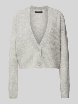 Cardigan met V-hals, model 'COOPIE' Shop The Look MANNEQUINE