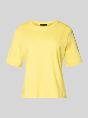 T-Shirt mit Label-Stitching Shop The Look MANNEQUINE
